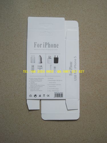 苹果iphone5s配件纸盒 二合一包装盒 车充/绿点+数据线 厂家直销